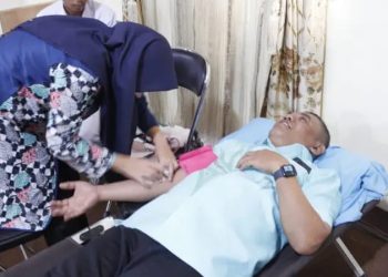 Nasir Giasi Ikut Donor Darah Di Hut Ke 7 SMSI