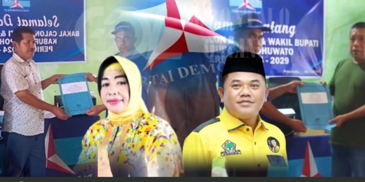 Penjaringan Demokrat,Suharsi Mendaftar Calon Bupati, Nasir Konsisten Calon Wakil Bupati