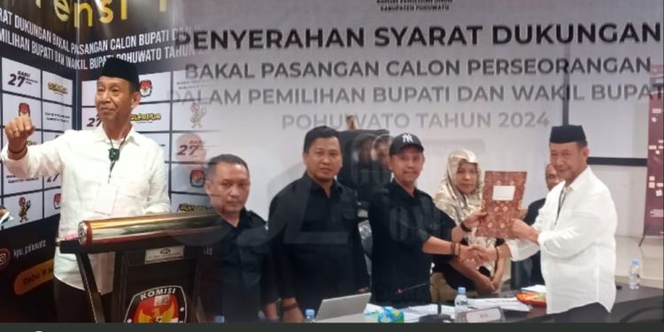 Pilkada 2024,Salahudin Pakaya – Vicky Prasetyo Daftar Jalur Indevenden