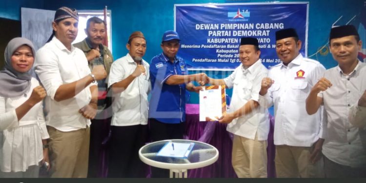 Serius Gandeng Demokrat, Gerindra Serahkan Formulir Bakal Calon Bupati
