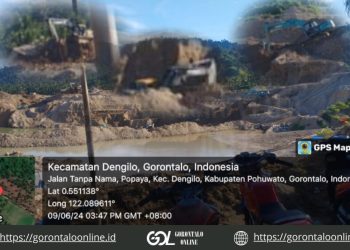 Tim Survei WPR Tiba Dipohuwato, Puluhan Alat Berat Beraktifitas Dikecamatan Dengilo