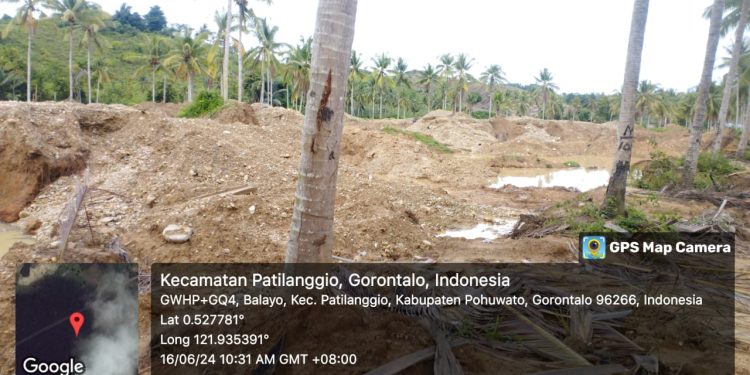 Dekat Lapas Kelas II Pohuwato, Pengusaha Tambang Balayo Tak Tersentuh Hukum, Berikut Potret Areal Pertambangan