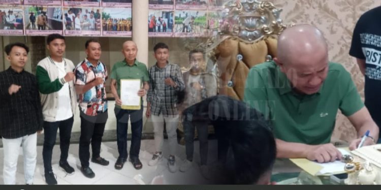 Rusli Bertemu Bupati Saipul Mbuinga Bahas Nasib Penambang