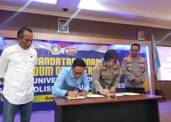 Polda Gorontalo – Universitas Gorontalo Tandatangani MoU