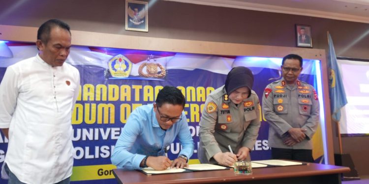 Polda Gorontalo – Universitas Gorontalo Tandatangani MoU