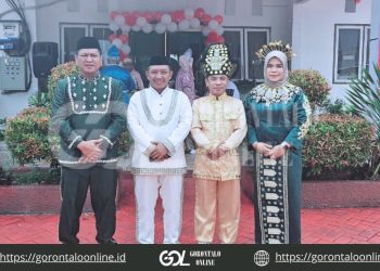Peringati HUT Kemerdekaan RI ke-79, KPU Pohuwato Gelar Upacara Bendera