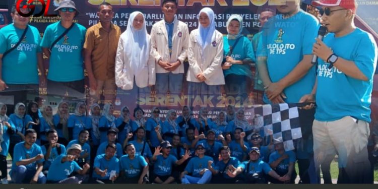 Kirab Pilkada Serentak di Paguat, KPU Targetkan Peningkatan Angka Partisipasi Pemilu