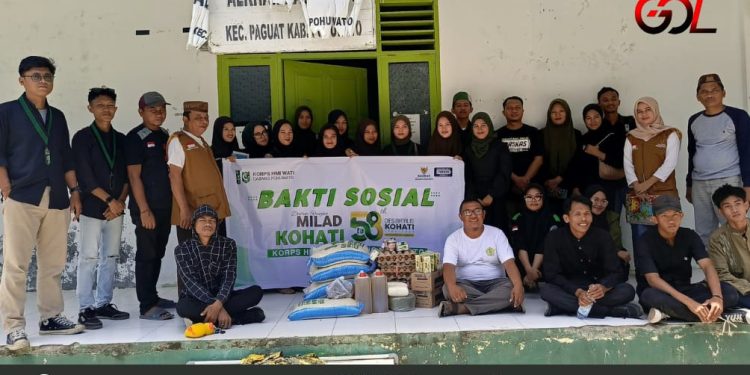Pembagian Sembako Warnai Dies Natalis Korps HMI Wati (KOHATI) Ke – 58