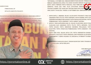 Ketua KPU Pohuwato ‘Teken’ Surat Pernyataan Memiliki Hubungan Keluarga dengan Paslon SIAP