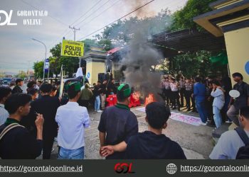 Lagi, HMI Badko Sulutgo Gelar Aksi Soal Rokok Ilegal, Kali Ini Datangi Polda Gorontalo