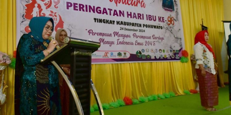 Upacara Hari Ibu, Ketua Tim Penggerak PKK Pohuwato Didaulat Pembaca Sejarah Hari Ibu