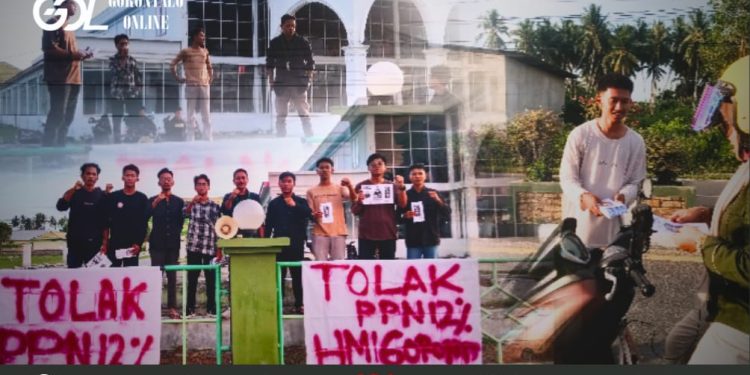 HMI Cabang Pohuwato Gelar Aksi Simbolik Tolak PPN 12%