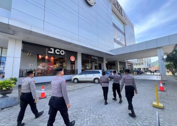 Hari Pertama Ops Lilin Otanaha, Gencar Patroli di Pos Area Mall Gorontalo