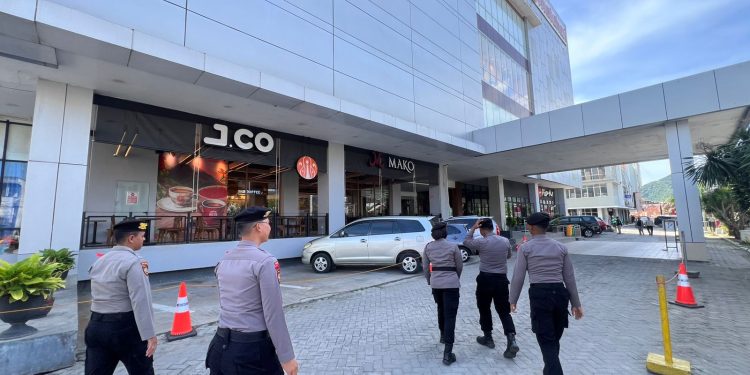 Hari Pertama Ops Lilin Otanaha, Gencar Patroli di Pos Area Mall Gorontalo