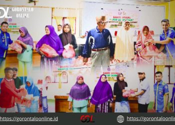 Jum’at Berkah,Penambang Pohuwato Berbagi Sembako