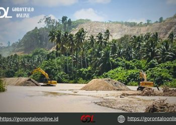 Cegah Terjadinya Banjir di Hulawa, Penambang Lokal Normalisasi Sungai Hingga Buat Tanggul