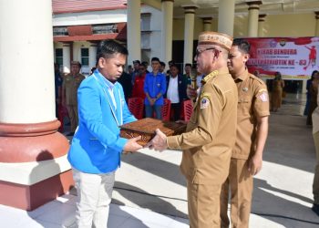 Kirab Bendera Hari Patriotik 23 Januari Dilepas Bupati Pohuwato