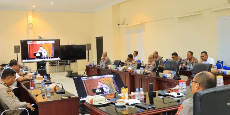 Kapolda Gorontalo Hadiri Grand Entry Meeting Dengan BPKRI Melalui Zoom