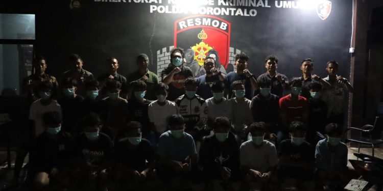 Ditreskrimum Polda Gorontalo Amankan 20 Terduga Pelaku Pencabulan Anak Di Bawah Umur
