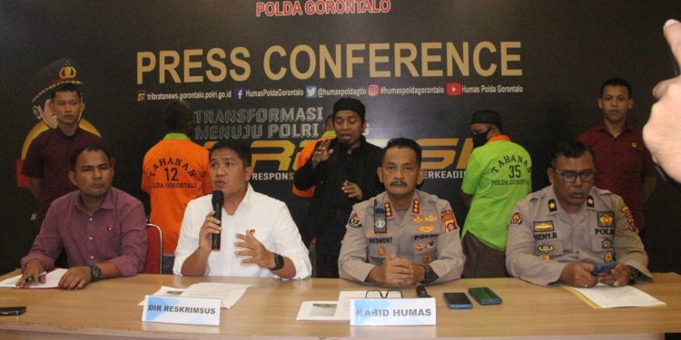 Polda Gorontalo Ungkap Pertambangan Emas Ilegal di Boalemo, 3 Tersangka dan 1 Unit Excavator Diamankan