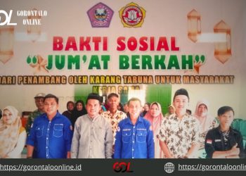 Giliran Desa Bulangita yang Disentuh Rakyat Penambang, Salurkan Puluhan Paket Sembako