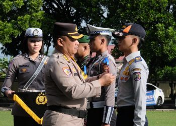 Tekan Angka Kecelakaan Melalui Operasi Keselamatan , Polda Gorontalo Gelar Apel Pasukan