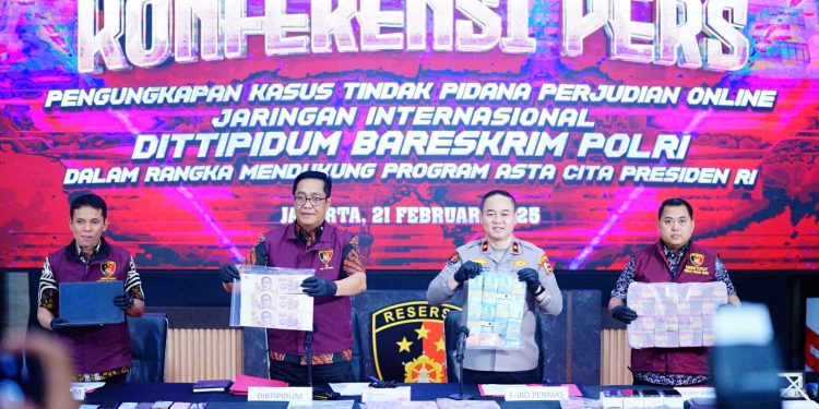 Bareskrim Polri Bongkar Jaringan Judi Online Internasional 1XBET