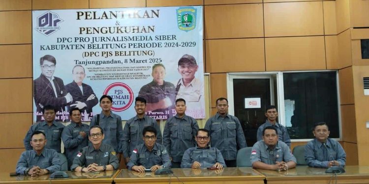 DPC PJS Belitung Resmi Dilantik, Siap Perkuat Jurnalisme Profesional