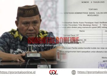 Tegas, Beni Nento Minta Panitia Seleksi  Dewas Dan Direksi Perumdam Tirta Moolango Transparan
