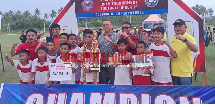 Hadiri Penutupan Tournamen SSB U-12, Aleg Provinsi Jhoni Dalanggo Beri Apresiasi