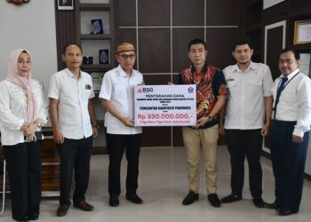 64 Tahun BSG Berdiri,BSG Cabang Pohuwato Serahkan Dana CSR Ke Pemerintah