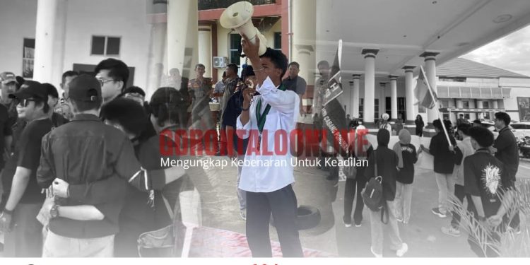 HMI Pohuwato Demo Kantor Bupati, Desak Penanganan Krisis Lingkungan dan Tertibkan PETI