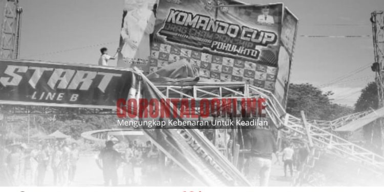 Panggung VIP Drag Race Pohuwato Ambruk, Pejabat Terluka dan Penonton Panik!
