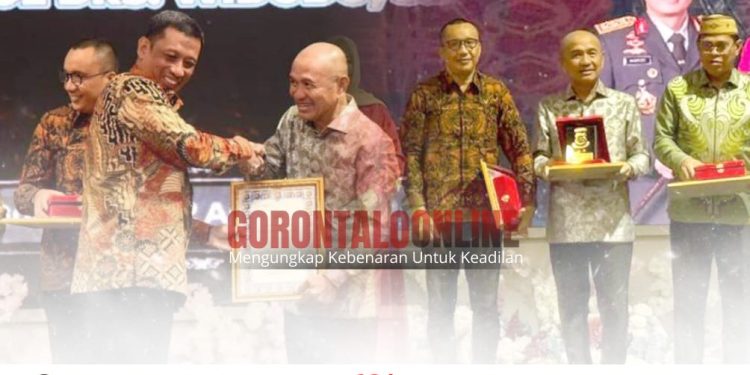 Bupati Saipul Hadiri Kenal Pamit Kapolda Gorontalo, Terima Piagam Penghargaan