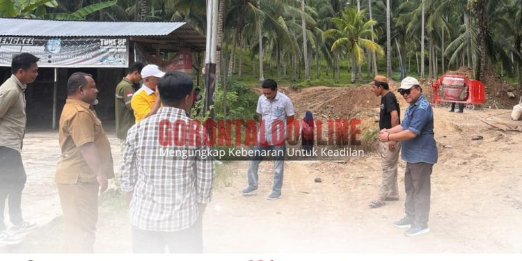 Ketua DPRD Pohuwato Tinjau Proyek Jembatan Bulangit, Pastikan Percepatan Pekerjaan