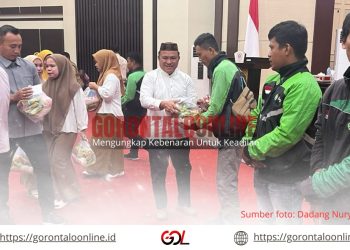 DPRD Pohuwato Berbagi Sembako untuk Ojol, Kenang Almarhum Affan