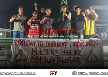 HMI Pohuwato Gelar Mimbar Bebas, Suarakan Pohuwato Darurat Lingkungan