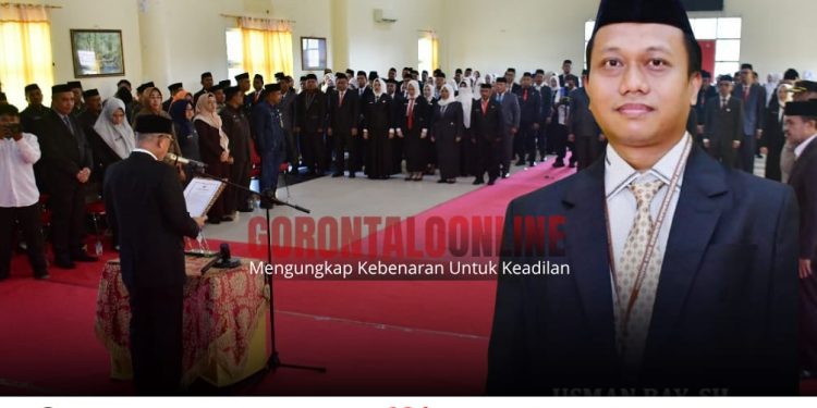 Bupati Pohuwato Saipul A. Mbuinga Lantik 121 Pejabat Baru,Usman Bay S.H Camat Marisa