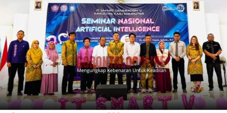 Fakultas Ilmu Komputer Unipo Sukses Gelar Seminar Artificial Intelligence di IT Smart Generation V