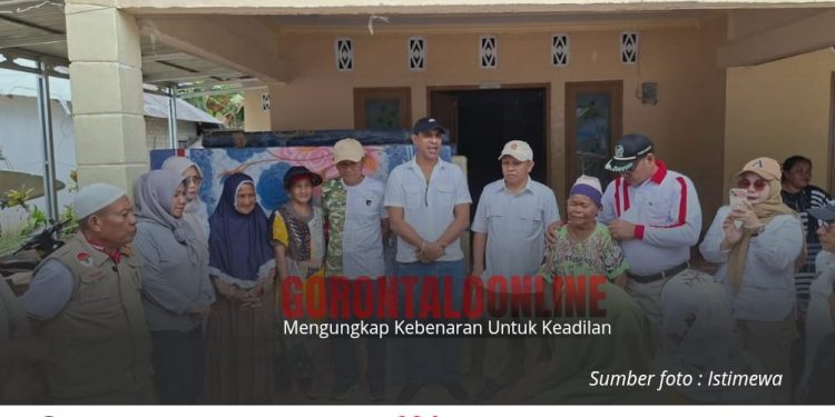 Aksi Peduli Korban Banjir Hulawa, Gerindra Gorontalo Salurkan Bantuan