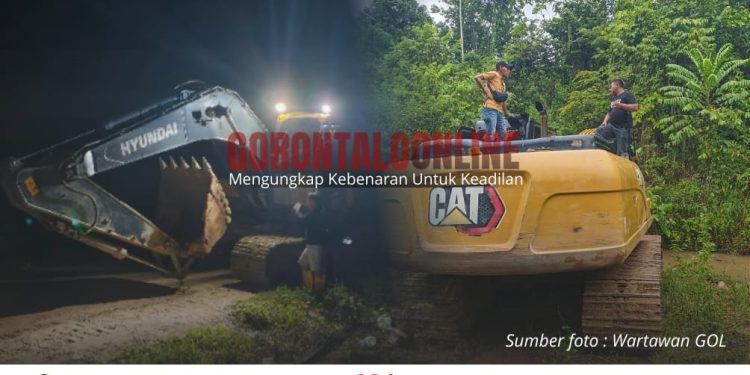 Polres Pohuwato Amankan Alat Berat PETI di Kawasan Cagar Alam Balayo