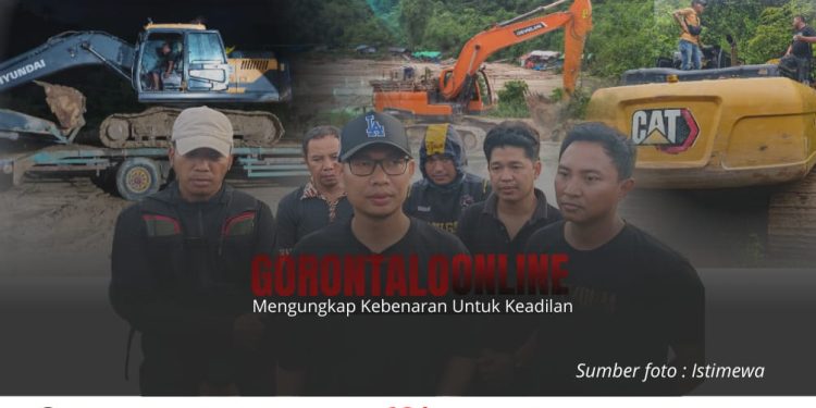 Hari Keempat Penertiban PETI, Polres Pohuwato Amankan Excavator Develon di Hulawa