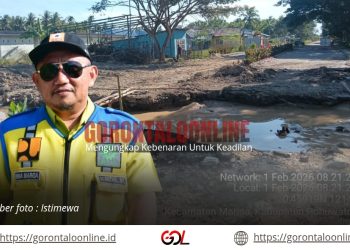 Akibat Sedimen Kiriman Dari Aktivitas Pertambangan Bulangita, Dinas PU Pohuwato Bongkar Jalan Di Palopo