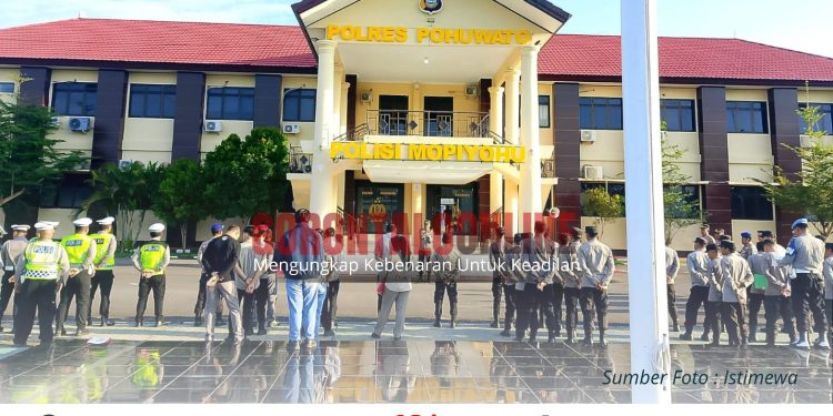 Polres Pohuwato Siagakan Ratusan Personel, Pengamanan Hari Raya Ketupat Dipusatkan di Titik Keramaian