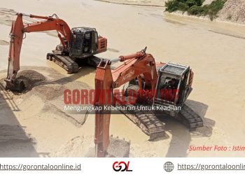 Antisipasi Penumpukan Sedimen,YR Tim Lakukan Normalisasi Sungai di Taluduyunu