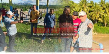 Ketua DPRD Pohuwato Ajak Aliansi Masyarakat Petani dan Rakyat (AMPERA) Meninjau Bendungan Taluduyunu