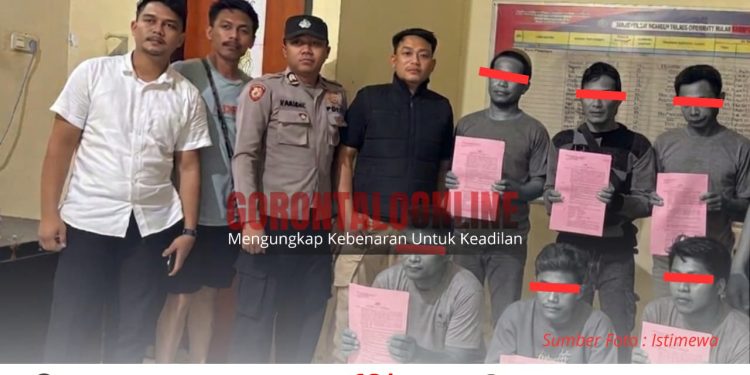 Diduga Rusak Fasilitas Perusahaan Saat Demo, Polres Pohuwato Tahan Enam Demonstran