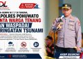 Gempa M 7,7 di Tahuna Terasa Di Pohuwato, Kapolres AKBP Busroni Minta Warga Tenang