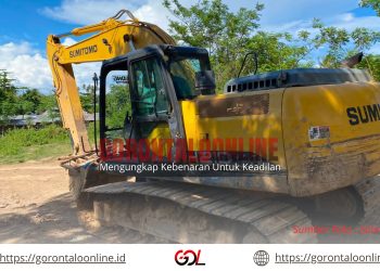 Polres Pohuwato Tindak Tegas PETI, Amankan Ekskavator dan Satu Terduga Pelaku di Desa Teratai