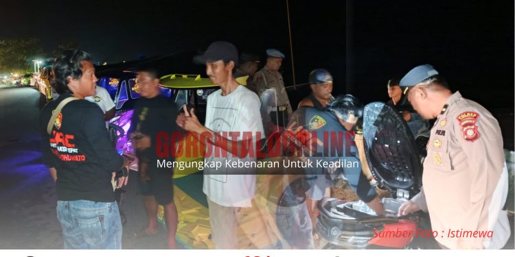 Antisipasi Balap Liar dan Kriminalitas 3C, Tim URC Polres Pohuwato Sisir Titik Rawan